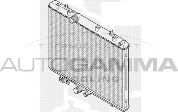 Autogamma 105157 - Radiatore, Raffreddamento motore autozon.pro