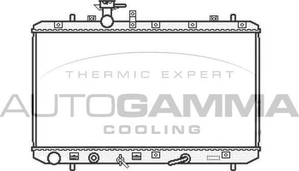 Autogamma 105112 - Radiatore, Raffreddamento motore autozon.pro
