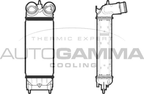 Autogamma 105888 - Intercooler autozon.pro