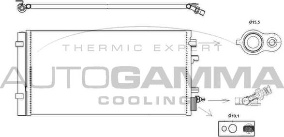 Autogamma 105830 - Condensatore, Climatizzatore autozon.pro