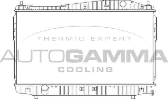 Autogamma 105391 - Radiatore, Raffreddamento motore autozon.pro