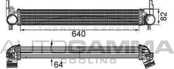 Autogamma 105364 - Intercooler autozon.pro