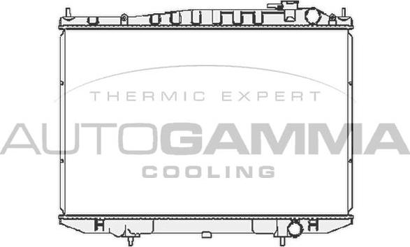 Autogamma 105387 - Radiatore, Raffreddamento motore autozon.pro