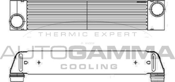 Autogamma 105254 - Intercooler autozon.pro