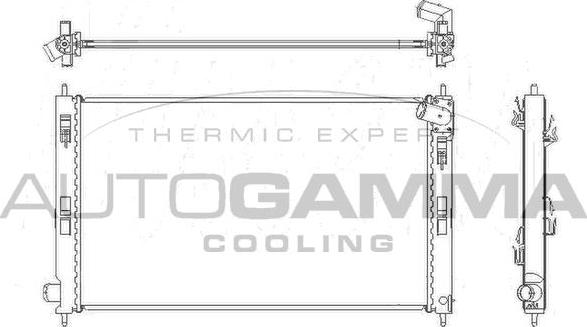 Autogamma 105216 - Radiatore, Raffreddamento motore autozon.pro