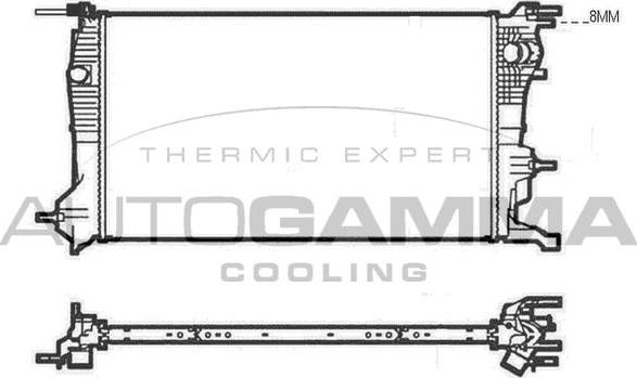 Autogamma 105217 - Radiatore, Raffreddamento motore autozon.pro