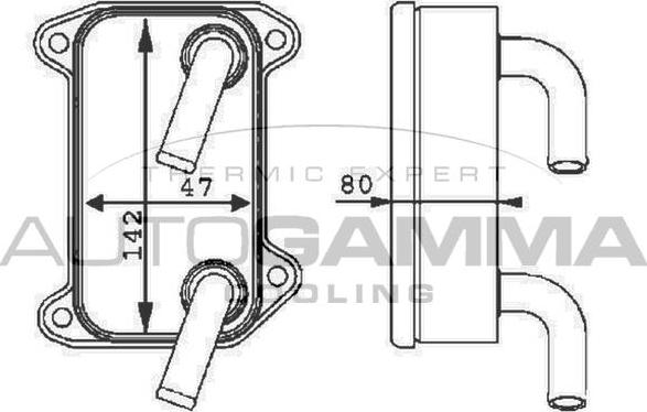 Autogamma 105229 - Radiatore olio, Olio motore autozon.pro