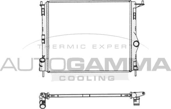 Autogamma 105781 - Radiatore, Raffreddamento motore autozon.pro