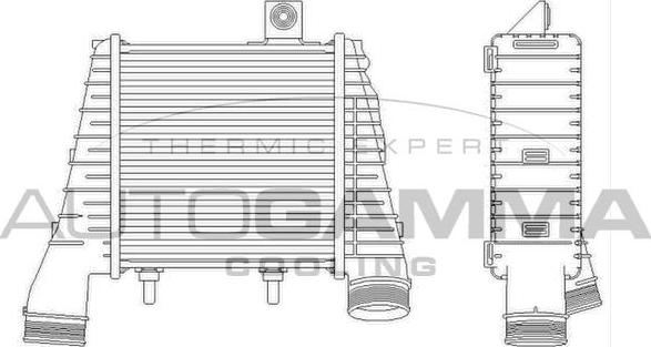 Autogamma 105722 - Intercooler autozon.pro