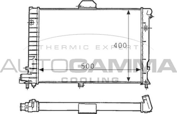 Autogamma 100941 - Radiatore, Raffreddamento motore autozon.pro