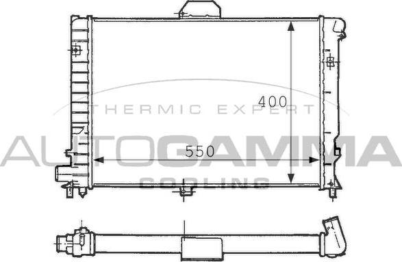 Autogamma 100942 - Radiatore, Raffreddamento motore autozon.pro