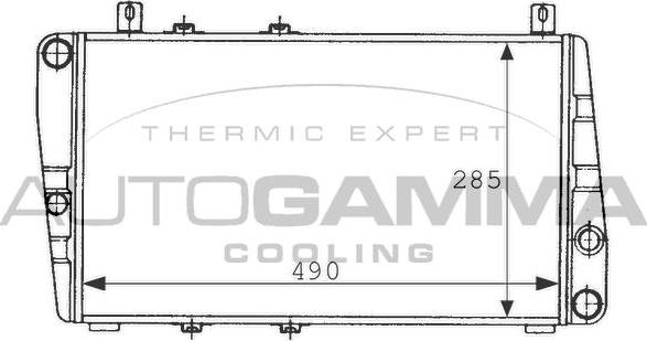 Autogamma 100967 - Radiatore, Raffreddamento motore autozon.pro