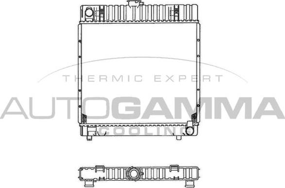 Autogamma 100527 - Radiatore, Raffreddamento motore autozon.pro