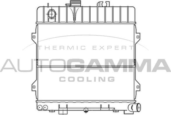 Autogamma 100092 - Radiatore, Raffreddamento motore autozon.pro