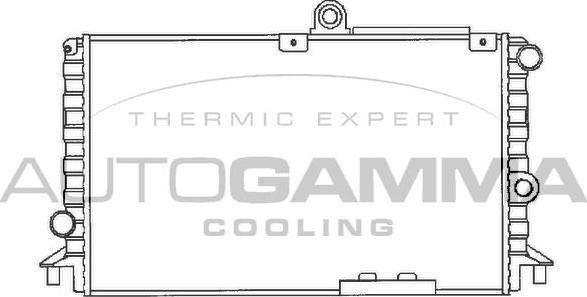Autogamma 100004 - Radiatore, Raffreddamento motore autozon.pro