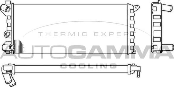 Autogamma 100078 - Radiatore, Raffreddamento motore autozon.pro