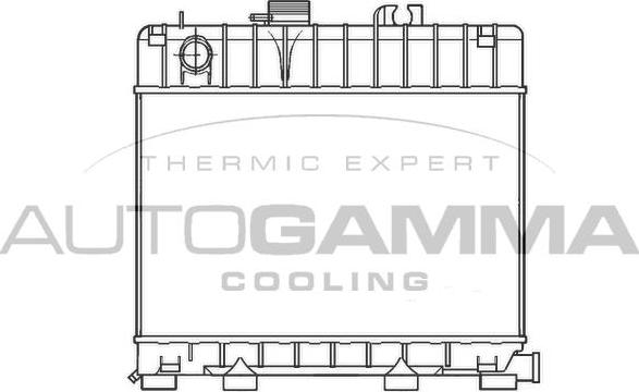 Autogamma 100112 - Radiatore, Raffreddamento motore autozon.pro