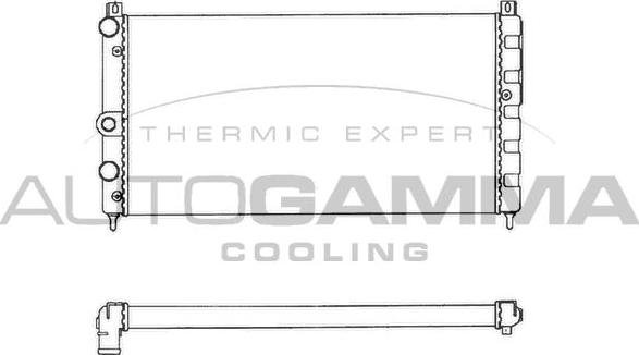 Autogamma 101445 - Radiatore, Raffreddamento motore autozon.pro