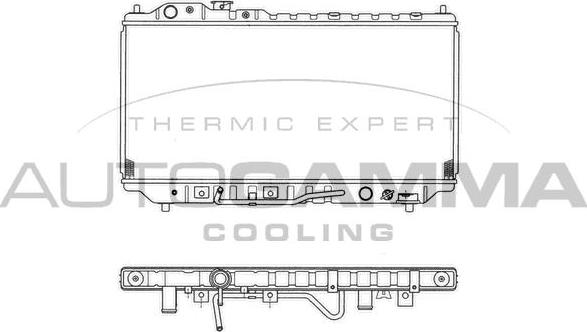 Autogamma 101451 - Radiatore, Raffreddamento motore autozon.pro