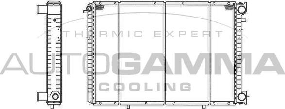 Autogamma 101407 - Radiatore, Raffreddamento motore autozon.pro