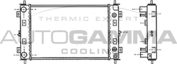 Autogamma 101472 - Radiatore, Raffreddamento motore autozon.pro