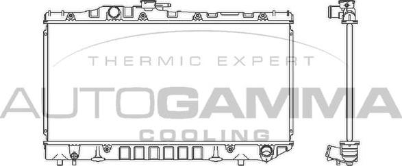 Autogamma 101011 - Radiatore, Raffreddamento motore autozon.pro
