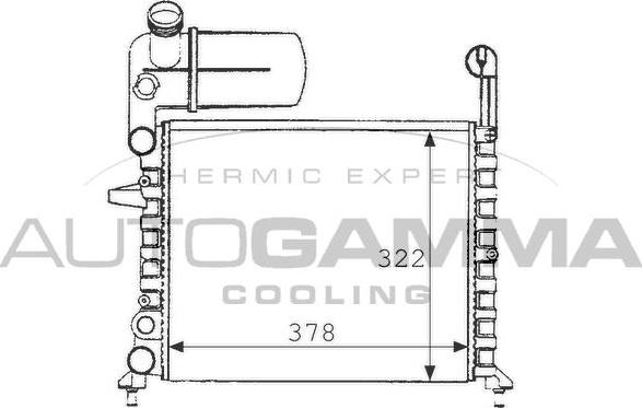 Autogamma 101194 - Radiatore, Raffreddamento motore autozon.pro