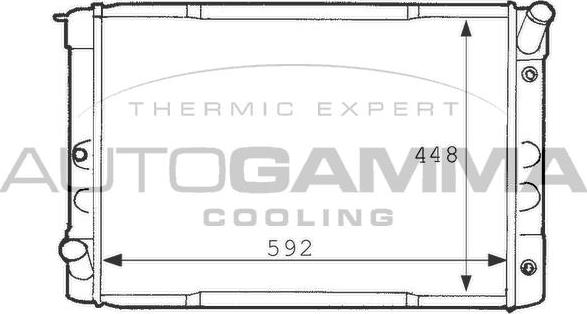Autogamma 101114 - Radiatore, Raffreddamento motore autozon.pro