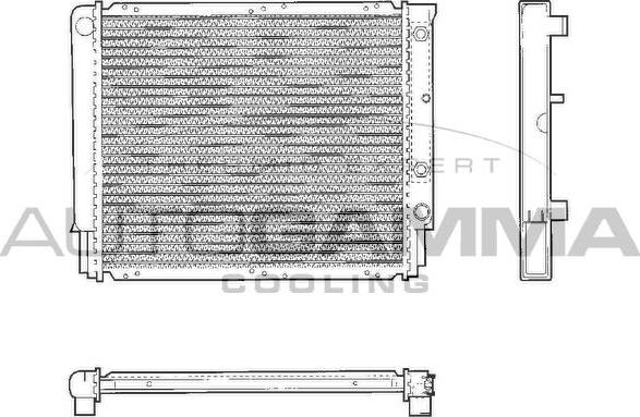 Autogamma 101288 - Radiatore, Raffreddamento motore autozon.pro