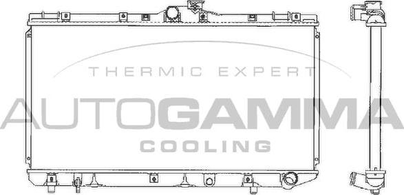 Autogamma 101273 - Radiatore, Raffreddamento motore autozon.pro