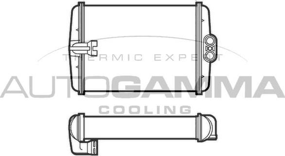 Autogamma 101780 - Scambiatore calore, Riscaldamento abitacolo autozon.pro