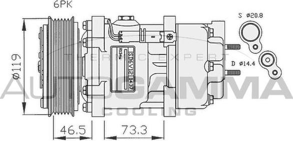 Autogamma 108020 - Compressore, Climatizzatore autozon.pro