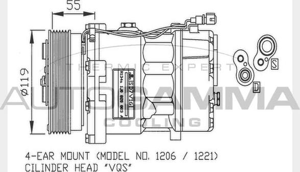 Autogamma 108023 - Compressore, Climatizzatore autozon.pro