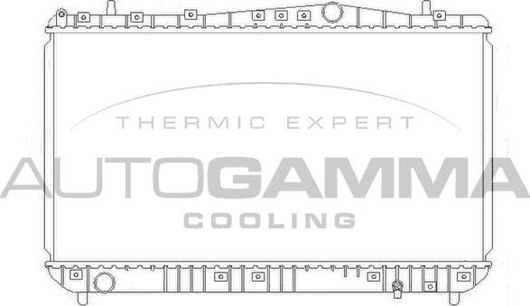 Autogamma 103905 - Radiatore, Raffreddamento motore autozon.pro