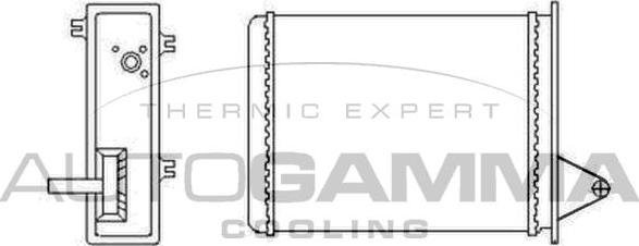 Autogamma 103410 - Scambiatore calore, Riscaldamento abitacolo autozon.pro