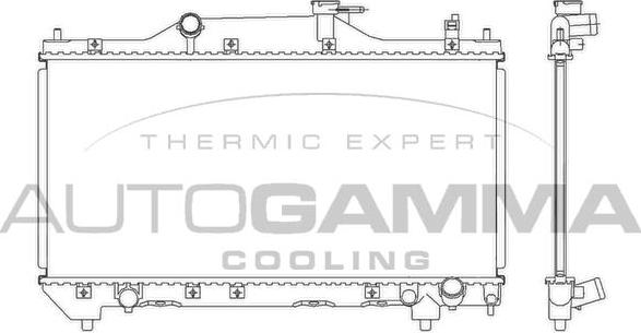 Autogamma 103534 - Radiatore, Raffreddamento motore autozon.pro