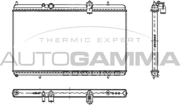 Autogamma 103642 - Radiatore, Raffreddamento motore autozon.pro