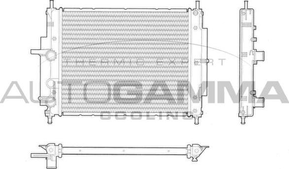 Autogamma 103192 - Radiatore, Raffreddamento motore autozon.pro