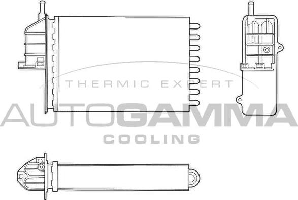 Autogamma 103189 - Scambiatore calore, Riscaldamento abitacolo autozon.pro