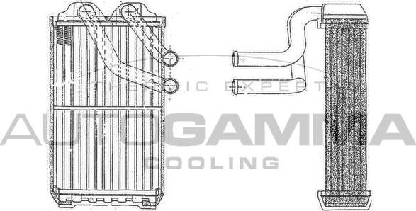 Autogamma 103180 - Scambiatore calore, Riscaldamento abitacolo autozon.pro