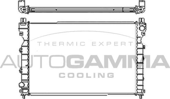 Autogamma 103867 - Radiatore, Raffreddamento motore autozon.pro