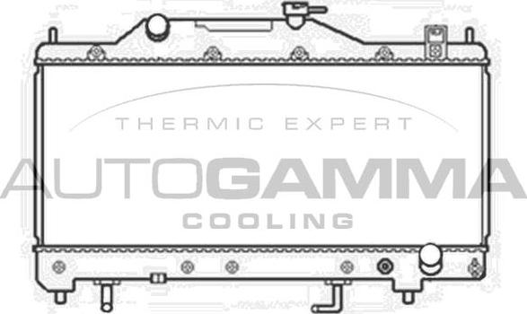Autogamma 103814 - Radiatore, Raffreddamento motore autozon.pro