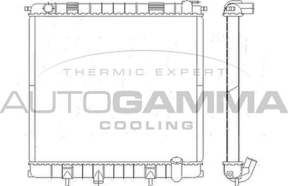 Autogamma 103268 - Radiatore, Raffreddamento motore autozon.pro