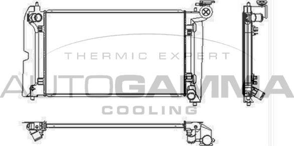 Autogamma 103756 - Radiatore, Raffreddamento motore autozon.pro