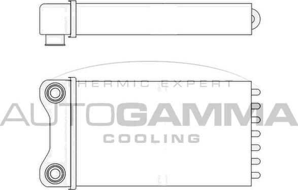 Autogamma 102987 - Scambiatore calore, Riscaldamento abitacolo autozon.pro
