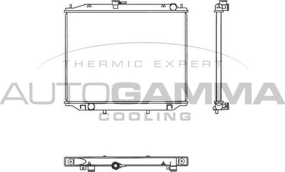 Autogamma 102933 - Radiatore, Raffreddamento motore autozon.pro