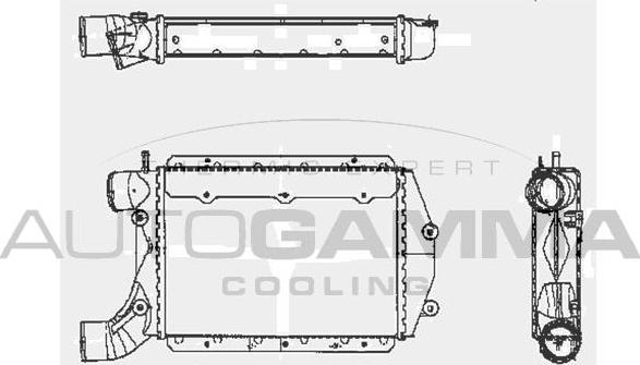 Autogamma 102410 - Intercooler autozon.pro