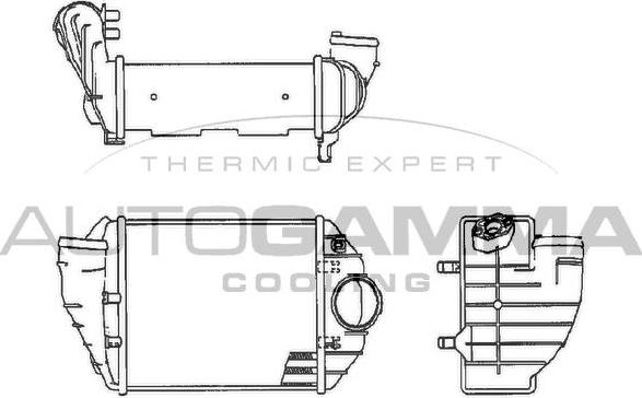 Autogamma 102535 - Intercooler autozon.pro