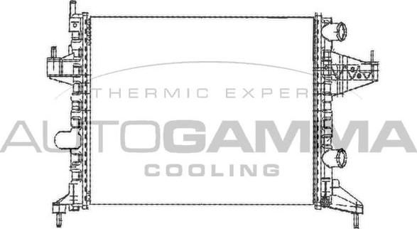Autogamma 102847 - Radiatore, Raffreddamento motore autozon.pro