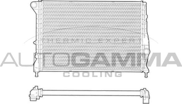 Autogamma 102884 - Radiatore, Raffreddamento motore autozon.pro